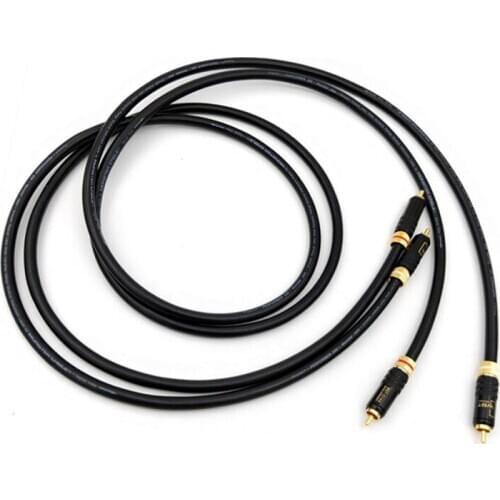 HiFi hi-end hiend American monster 500 HIFI signal line single crystal copper audio line RCA lotus audio cable