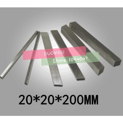 HRC60 20*20*200mm High-speed steel Sharp steel STEEL BILLETS blade Flat HSS Turning tool DIY knife material, Lathe tool