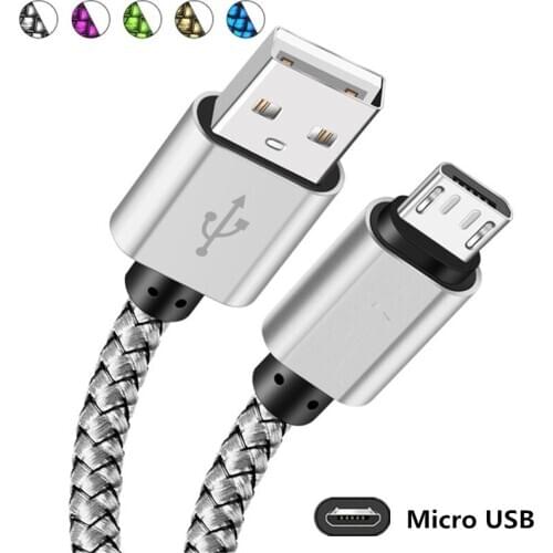 Micro USB Charger Cable for Samsung Galaxy M10 A6 Plus J4 J6 2018 Redmi 6a S2 Data Wire for Xiaomi Mi A2 lite Play HTC One X10
