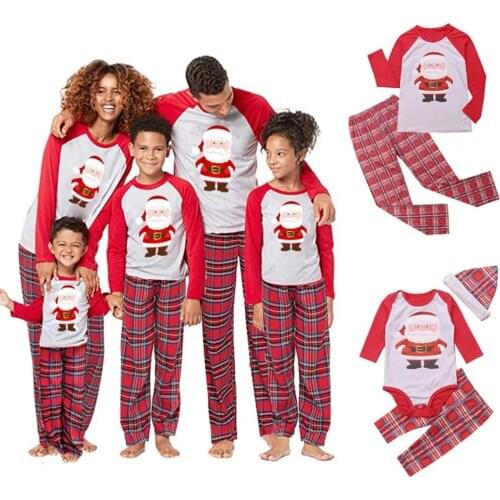 Family Matching Outfits Kids Pajama Mother Daughter T-shirts Cartoon Kids Pajamas Set Spring Autumn Clothes Kids Pyjamas Set