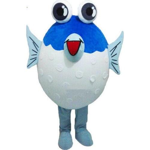 Puffer Fish Mascot Costume Suits Cosplay Party Fancy Dress Outfits Promotion Carnival Halloween Xmas Easter Adults Advertising