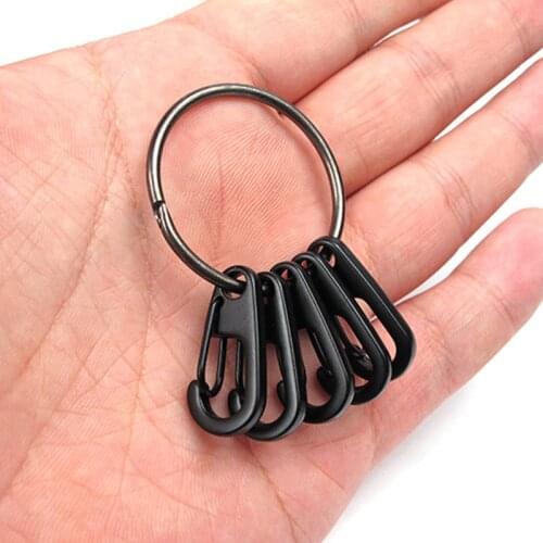 Quick Release Ring Set Classic Simple Spring Hanging Buckle Quick - hanging Key Chain Key Ring Alloy Hook 6C2679