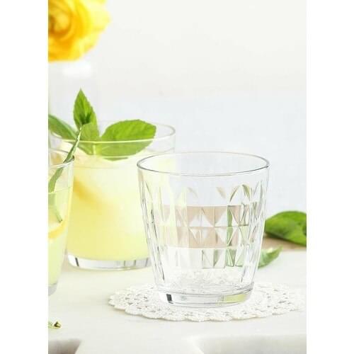 Lava 12 Pcs Water Soft Drinks Cup 2 Different Size Glass Cups Water Wine Soft Drink Beverage Kitchen Decor Fruit Water Set cup Glass