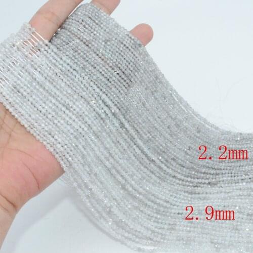 Natural Geniune Zircon Faceted Round Beads 2.2mm, 2.9mm, Material From Italy