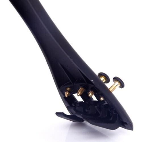New Black 4/4 Violin Bridge Tailpiece W/ Fine Tuners Aluminium Alloy Great Parts