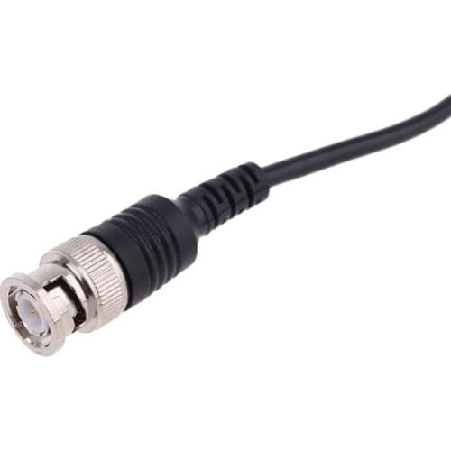 2021 New 1.1M 3.61ft BNC Oscilloscope Test Probe Dual Hook Clip Male Plug Cable Lead Wire Connector