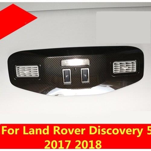 Trimmed decorative frame car second row internal reading light frame cover Interior For Land Rover Discovery 5 2017 2018