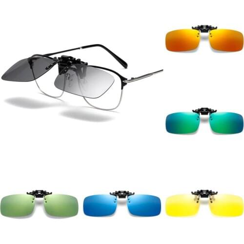 Polarized Clip Sunglasses Unisex Retro Glasses Clip Can Flip Sunglasses Polarized Sunglasses Mens Driving Sunglasses Clips