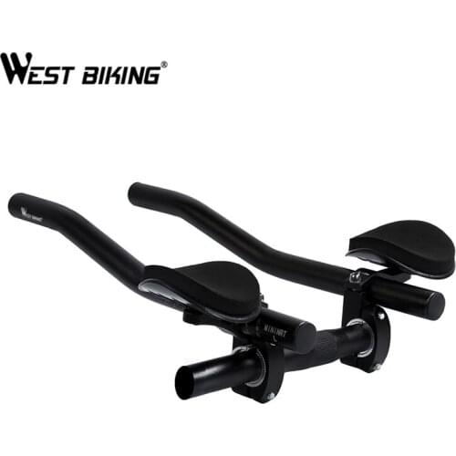 WEST BIKING Bike Handlebar MTB Road Mountain Bike Handle Bar Extender Separated 2pcs Pipe Rest End Bicycle Parts Rest Handlebars