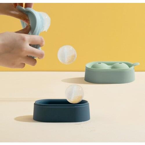 Silicone Ice Cube Mold Round shape Icecream Mold 3D Big Ice Cream Ball Maker Reusable Whiskey Cocktail Mould Bar Tools
