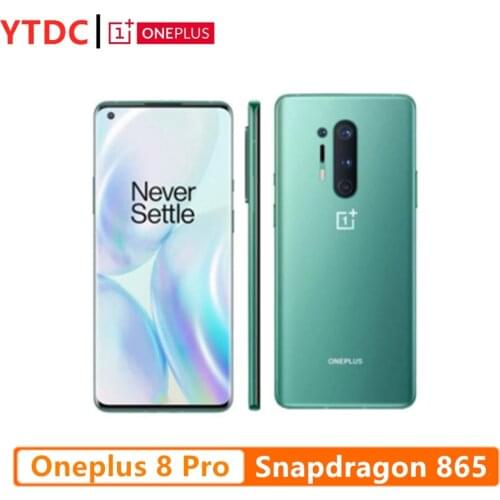 Global Rom Oneplus 8 Pro 5G Smartphone Snapdragon 865 8G 128G 6.78'' 3168x1440 120Hz Fluid Screen Android 10 30W Charger NFC
