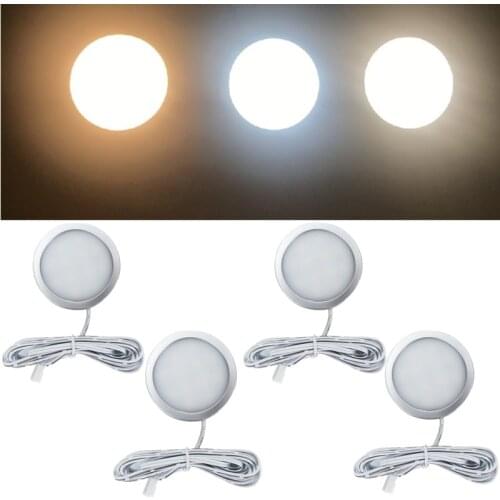 4PCS 18LED Reading Spot Light Caravan Interior Lighting 12V Roof Ceiling Light 2.5W Cabinet Lamp For Camper RV Trailer Boat Van