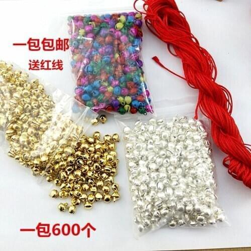Iron bell DIY handicraft accessories pet bell color small bell silver gold DIY dance bell