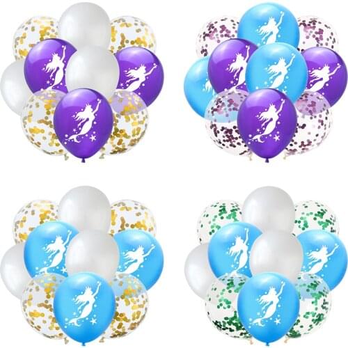 10pcs Mermaid Latex Balloons Bridal Shower Decoration Mermaid Party Favors Kids Confetti Balloon Adult Celebration Supplies