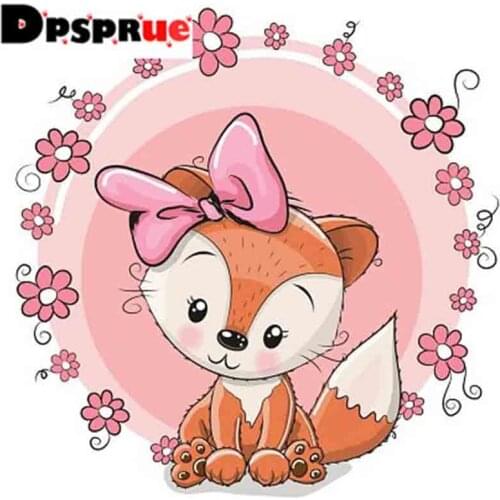 Dpsprue 5D DIY Diamond Painting Full Square/Round Drill "Cute Animal " Embroidery Cross Stitch Mosaic gift Home Decor Gift Dp13