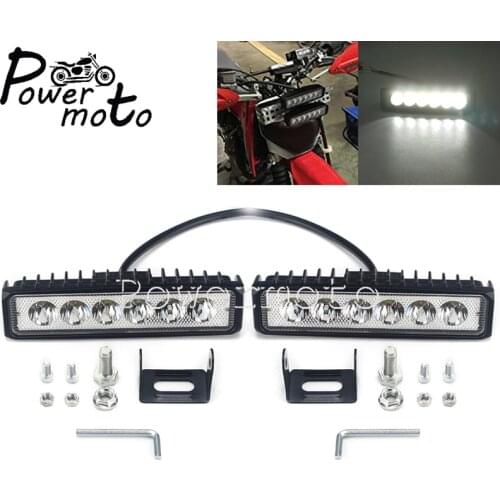 Aluminium Acrylic SUV ATV 18W LED Work Light Bar DRL Fog Lamp Spot Light Accessories for Automotive Off Road 4x4 Car Cafe Racer