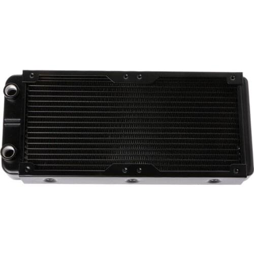 240mm Aluminum Computer Radiator Water Cooler 18 Tube CPU Heat Sink Exchanger