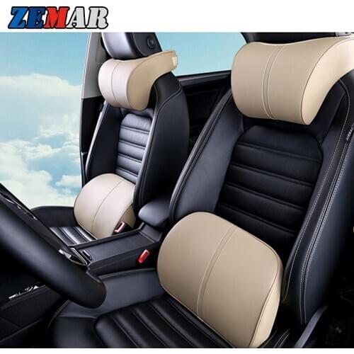 Car Memory Neck Headrest Seat Support Cushion For Volkswagen VW Polo 6R 9N T5 T4 Golf 4 5 7 mk4 mk5 mk6 mk7 mk3 Caddy Jetta mk6