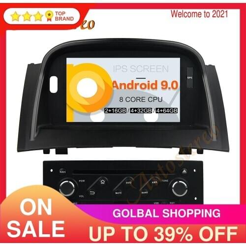 Android 10 PX5/PX6 Car DVD Player Multimedia Player GPS Navigation For Renault Megane 2 Fluence 2002+ Auto Radio Stereo Headunit
