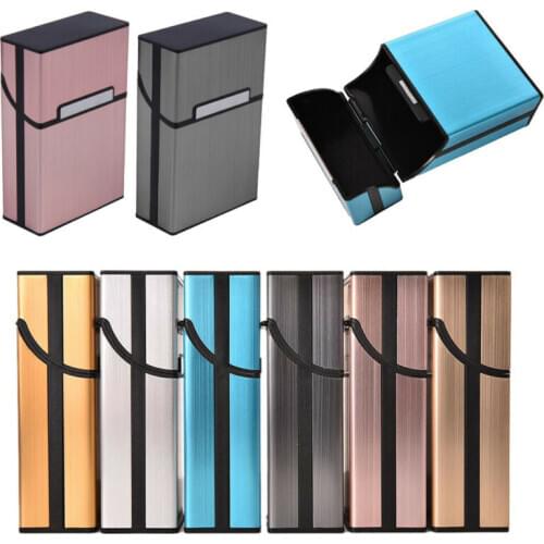 2019 Newest Hot Light Cigarette Cigar Case Pocket Container Aluminum Tobacco Storage Holder