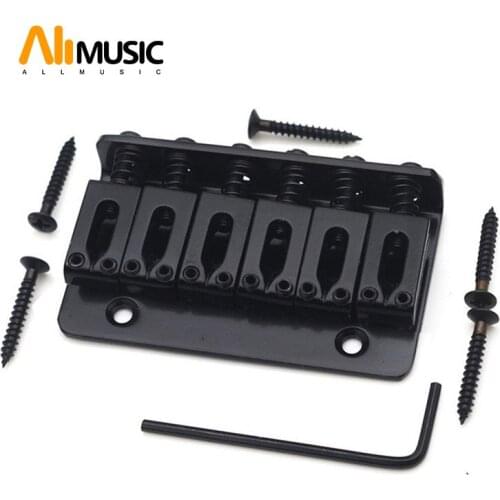 Black 68.5x36.5mm Fixed HardTail Electric Children Guitar Bridge Tailpiece
