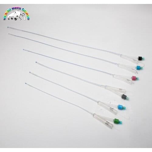 Two Way Foley Dog Catheters 2 Way Foley Silicone Canine Urinary Catheter with Balloon Veterinary Supplies