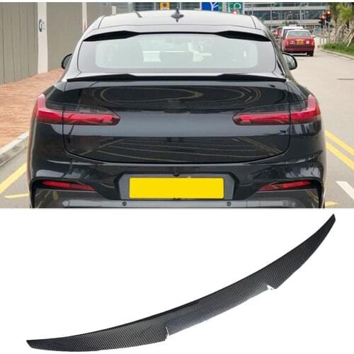 G02 X4 Carbon Fiber Car Rear Trunk Wing Boot Lip Spoiler for BMW X4 G02 2019 2020 2021 2022