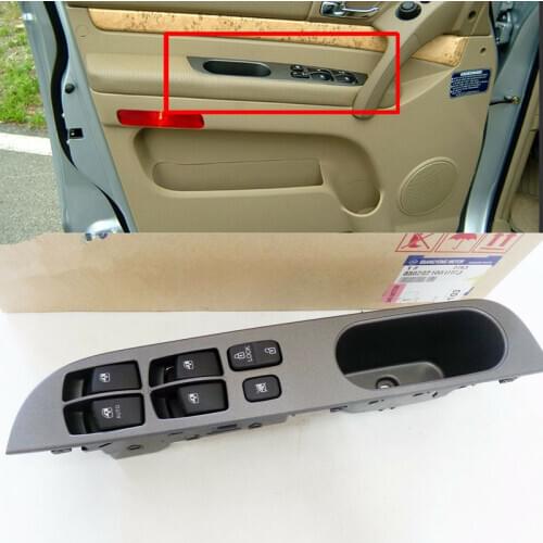 OEM 8582021001HCJ Power Window Main Switch For Ssangyong Rodius Stavic 2005 2006 2007 2008 2009 2010 2011 2012 #8582021001HCJ