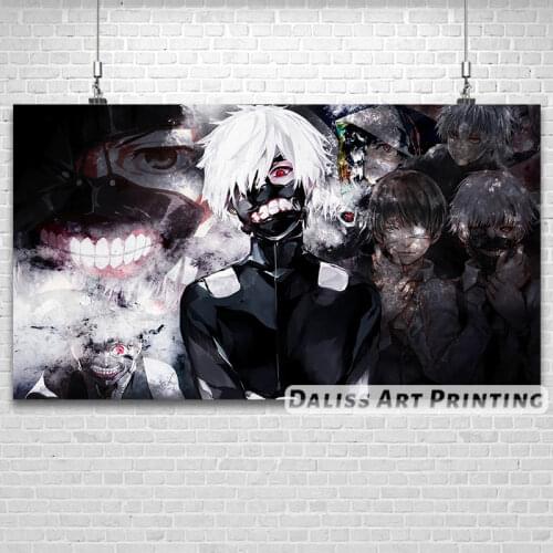 Canvas AnimeTokyo Ghoul Kaneki ken Pictures Home Decoration Paintings Poster HD Prints Wall Art Modular Living Room Framed