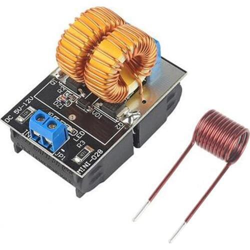 Hot Sale 5-12V 120W Mini ZVS Induction Heating Board Flyback Driver Heater DIY Cooker+ Ignition Coil