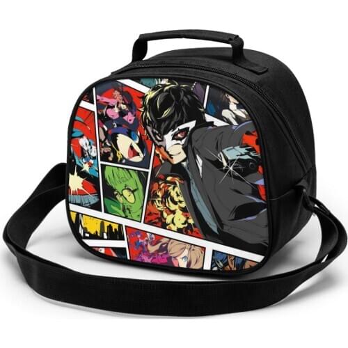 Joker Persona 5 Phantom Thieves Of Hearts Children fashion lunch bag thermal insulated bag travel casual insulated picnic bag