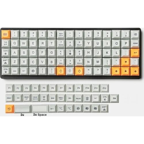 DSA Keycaps for Planck Niu40 XD75 RGB75 Ortholinear Keyboards for Cherry MX Switches of Mechanical Keyboard