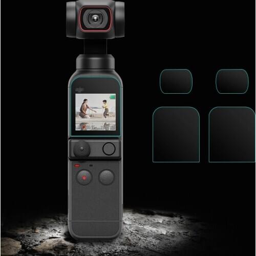 Lens Protective Film Kit for DJI Pocket 2 Gimbal Camera Tempered Glass Screen Cover Anti-scratch Anti-oil Protection Accessories