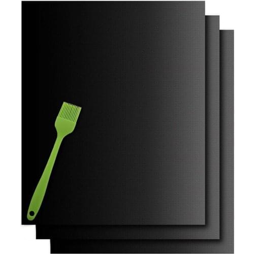 BBQ Grill Mat Barbecue Outdoor Baking Non-Stick Pad Reusable Cooking Plate 40 * 30cm for Party PTFE Grill Mat