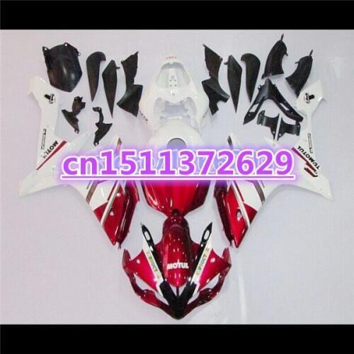 Red silver black fairings for YZF R1 07 08 YZF-R1 07-08 YZF1000 R1 07 08 YZF R1 2007 2008 fairing kits-Dor for Yamaha