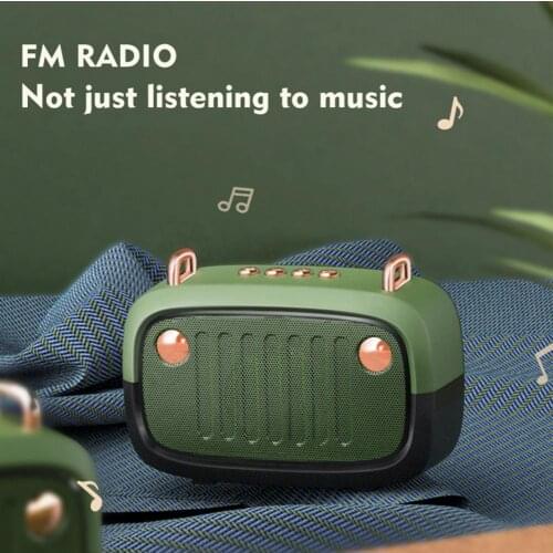 Creative Cartoon Mini Outdoor Wireless Bluetooth Speaker with HiFi FM Radio