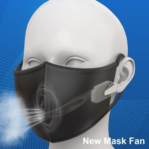 Reusable Portable Fan For Face Mask Clip-On Air Filter USB Rechargeable Exhaust Mini Fans Personal Wearable Air Purifiers Tools