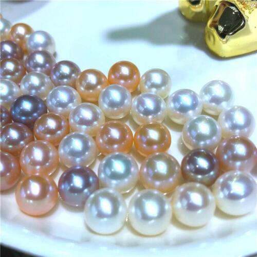 Natural Freshwater Pearl High Quality Rare 5A Round Round Nude Beads Jewelry DIY Necklace Bracelet Earrings Jewelry Accessories