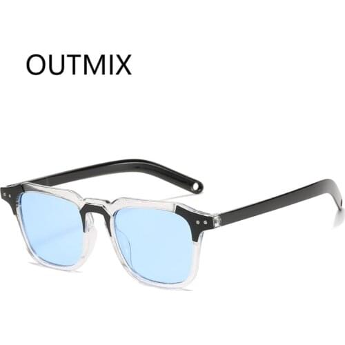 New Fashion Square Sunglasses Women Trending Brand Designer Personalized Clear Polygon Sun Glasses Female Vintage Goggle Ladies