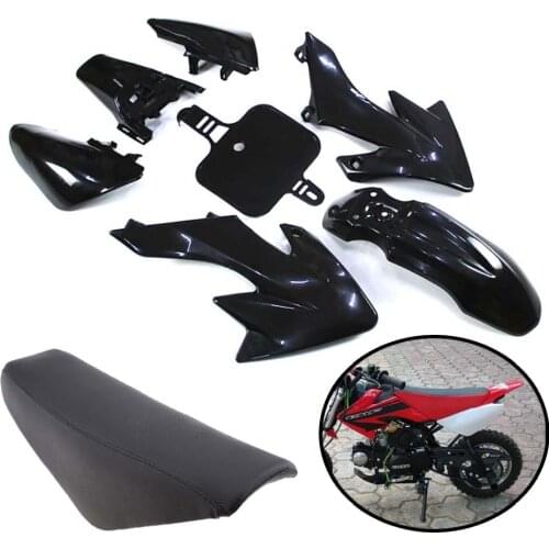 Plastic Motorcycle Fairing Kits & Seat pad Cushion Flat Tall for Honda XR50 CRF50 50cc 70cc 110cc 125cc Dirt Pit Bike