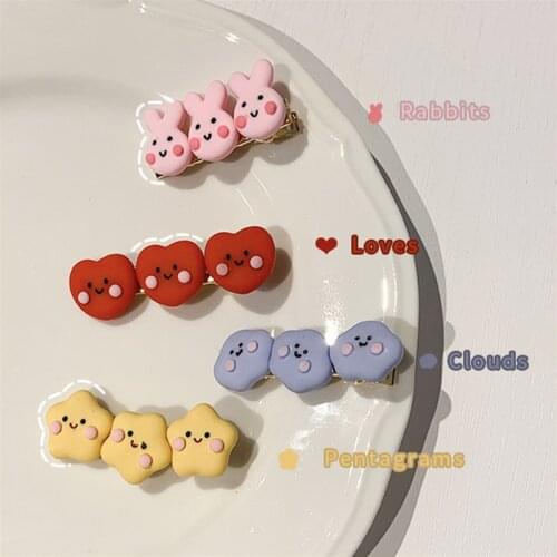 Cute Girl Cartoon Bunny Hairpin Hair Accessories Love heart frog hair clip headwear Kids Hair Accessories Headdress For Gift