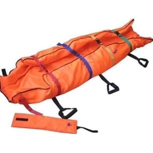 Folding emergency stretcher vacuum stretcher fitted air-sac stretcher