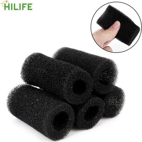 For Fish Shrimp Tank Inlet Pond Replacement Aquarium Accessories 5 Pcs Sponge Aquarium Filter Protector Cover Black Foam Sponge