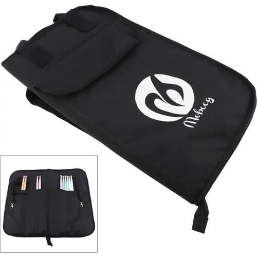 Black Canvas Drumstick Backpack Bag Jazz Drum Stick Music Book Storage Large Capacity Handbag