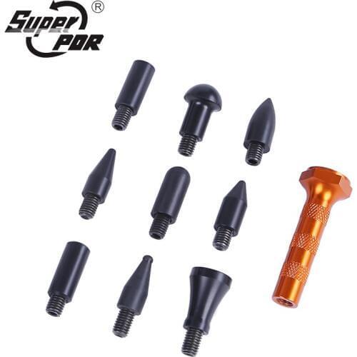 Super PDR Tools Tap Down Pen with 9 Heads For Hammer PDR Hand Tool Set Paintless Dent Repair Hail Removal Tools Kit Ferramentas