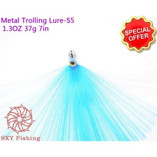 SXY fishing S5H Deep-sea fishing Fake lure Stainless steel Drag the bait All Metal Octopus Lure Tuna Lure Metal Trolling Lure