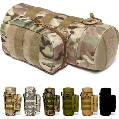 Military Molle Waist Bag Kettle Pouch for Molle Tactical Backpack Army EDC Bottle Pack Outdoor Hiking Hunting Accessories Pouch