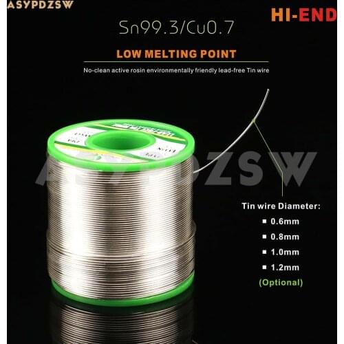 High quality Rosin type Tin wire 0.8 mm/500g Japan original Sn99.3Cu0.7 Green environmental lead-free solder wire