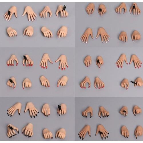 1/6 Replaceable Nail Fingers Hand Model Fit 12" Female PH TBL Pale Suntan Action Figure Body