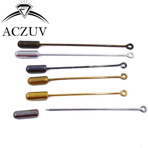 100piece 50mm 60mm 70mm Muslim Hijab Pins and Tube Backs Brooches Straight Stick Sharp Pin Islamic Scarf Safety Khaleeji Pins